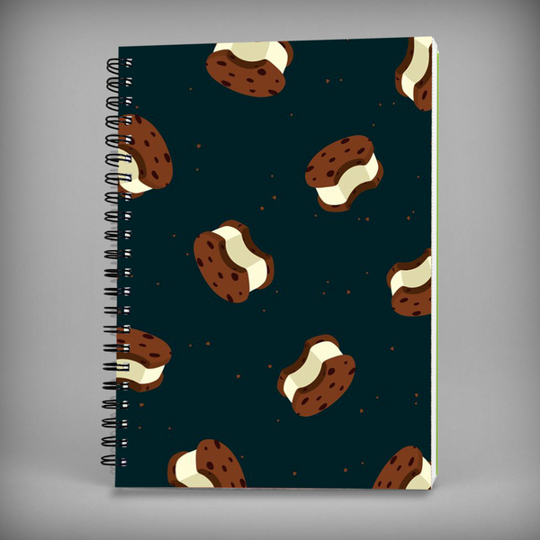 Brown Cookies Spiral Notebook - 7635