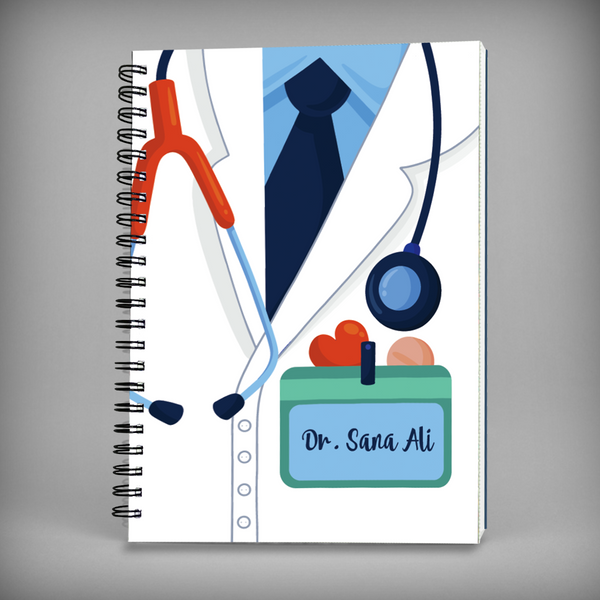 Doctor Spiral Notebook - Name - 7653
