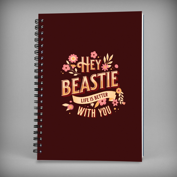 Hey Besties Spiral Notebook - 7668