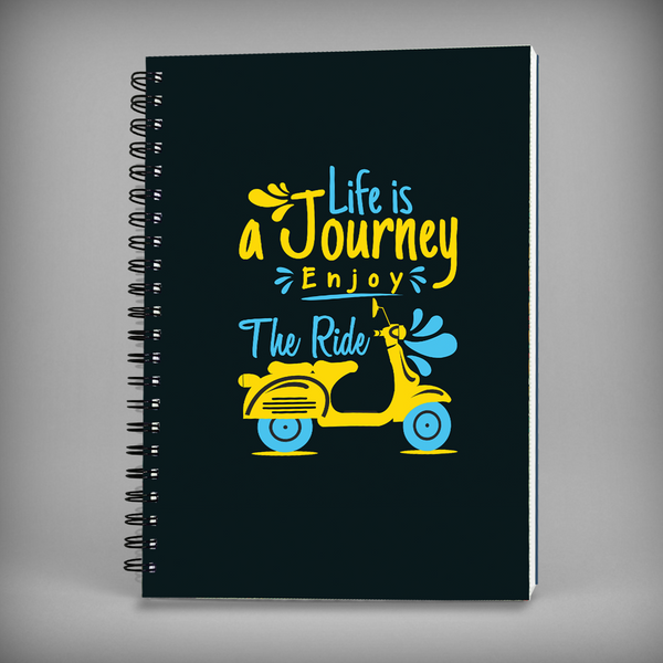Life Is A Journey Spiral Notebook -7690