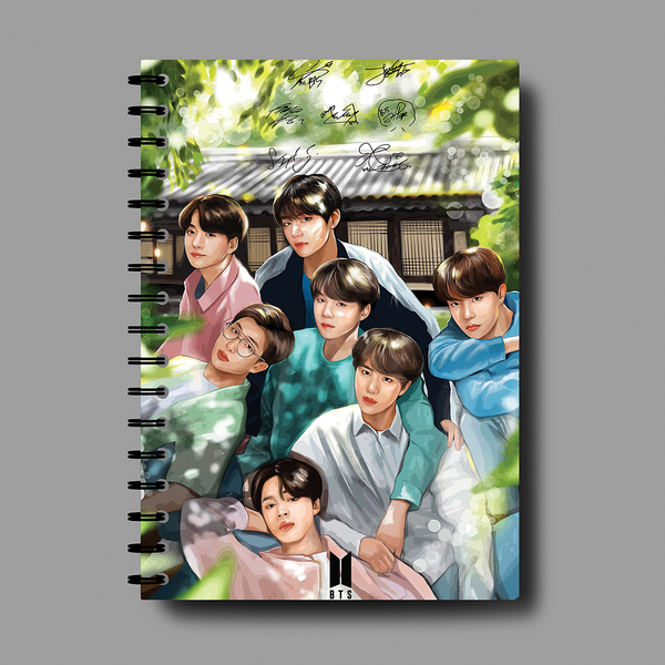 BTS Cartoon Art Notebook-7709
