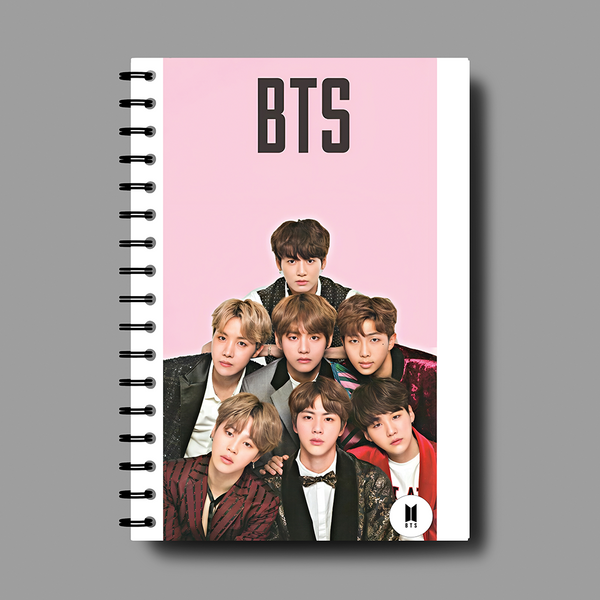 BTS Members Pink Cover Notebook-7717