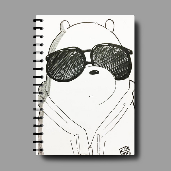 Cool Bear Spiral Notebook - 7738