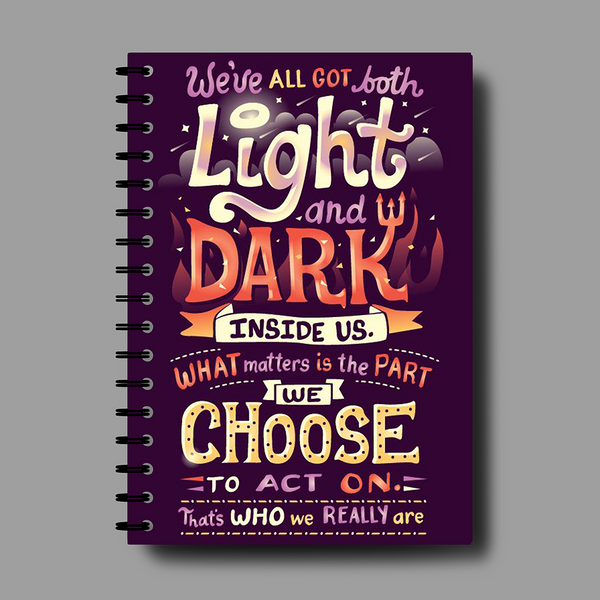 We've All Got Light & Dark Inside Us Spiral Notebook - 7759