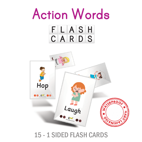 ACTION WORDS FLASH CARDS - 8022